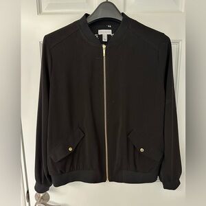 Susan Graver lined bomber jacket